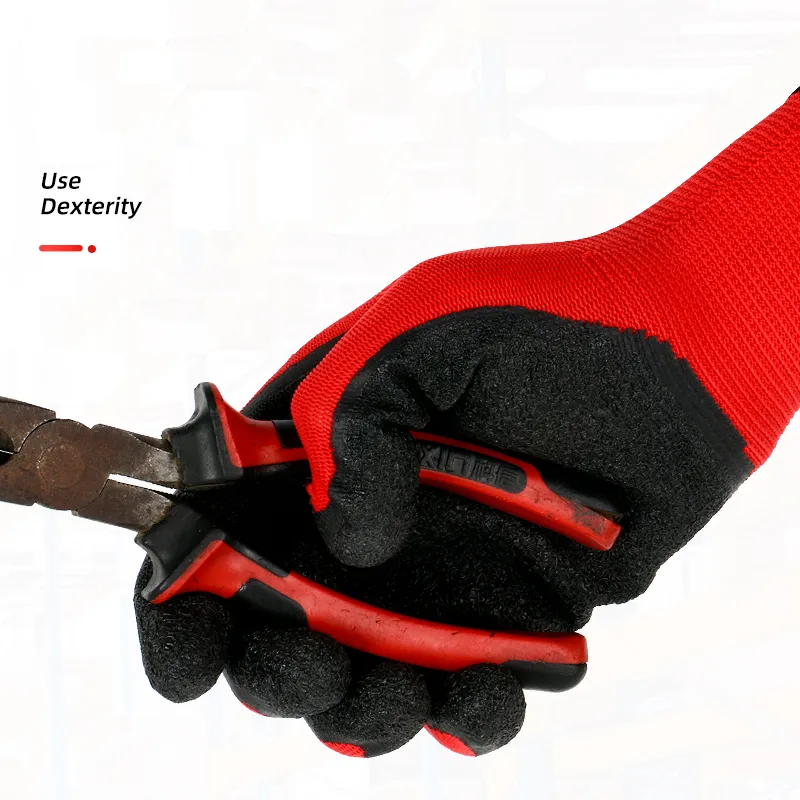 Protective Gloves Wear Rubber Leather Industrial Gloves For Work Waterproof