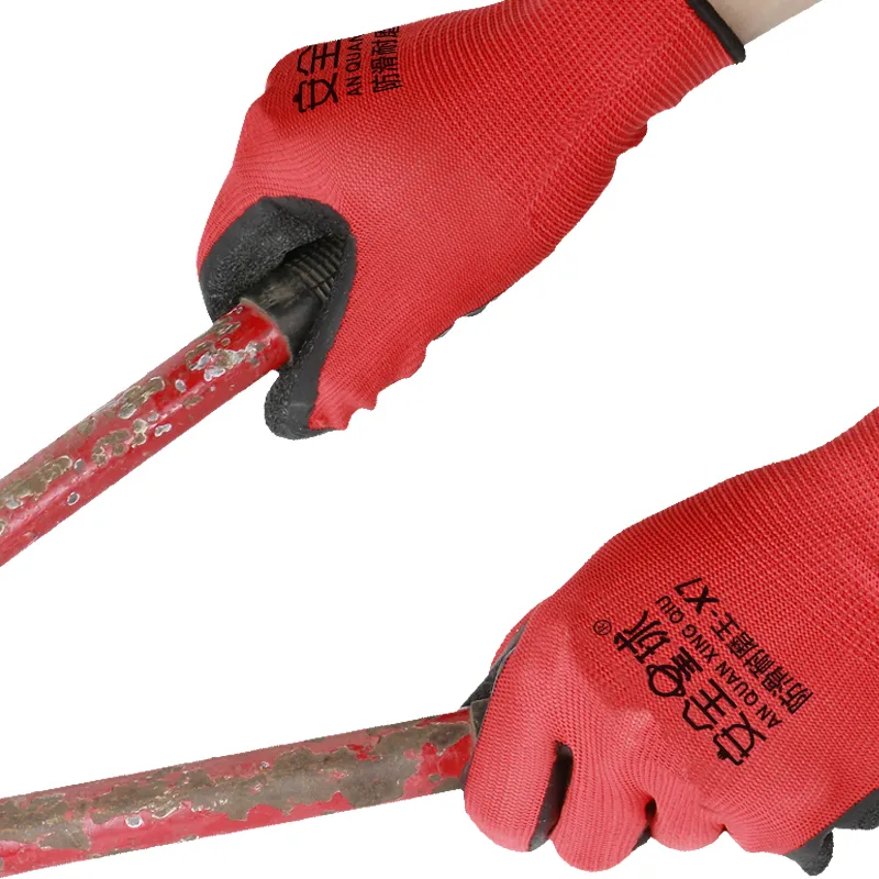 Protective Equipment For Heavy Construction Engineering Latex Breathable Safety Industrial Gloves