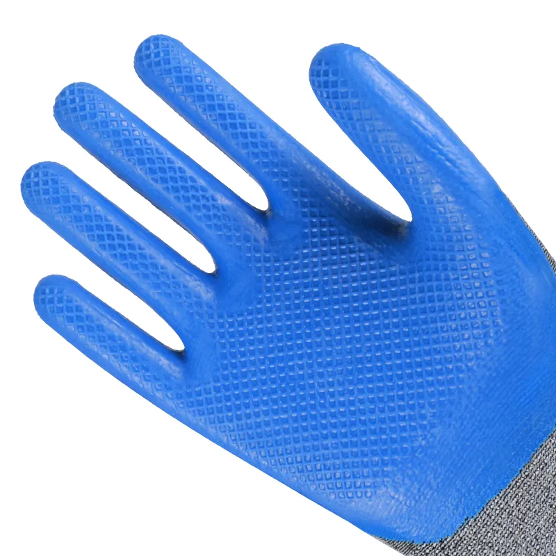 Wear Resistant Latex Waterproof Work Gloves Men's Worksite Industrial Construction Gloves
