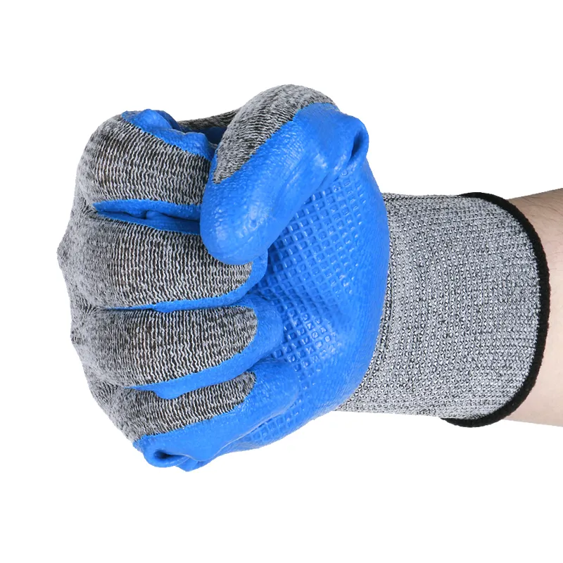 Wear Resistant Latex Waterproof Work Gloves Men's Worksite Industrial Construction Gloves